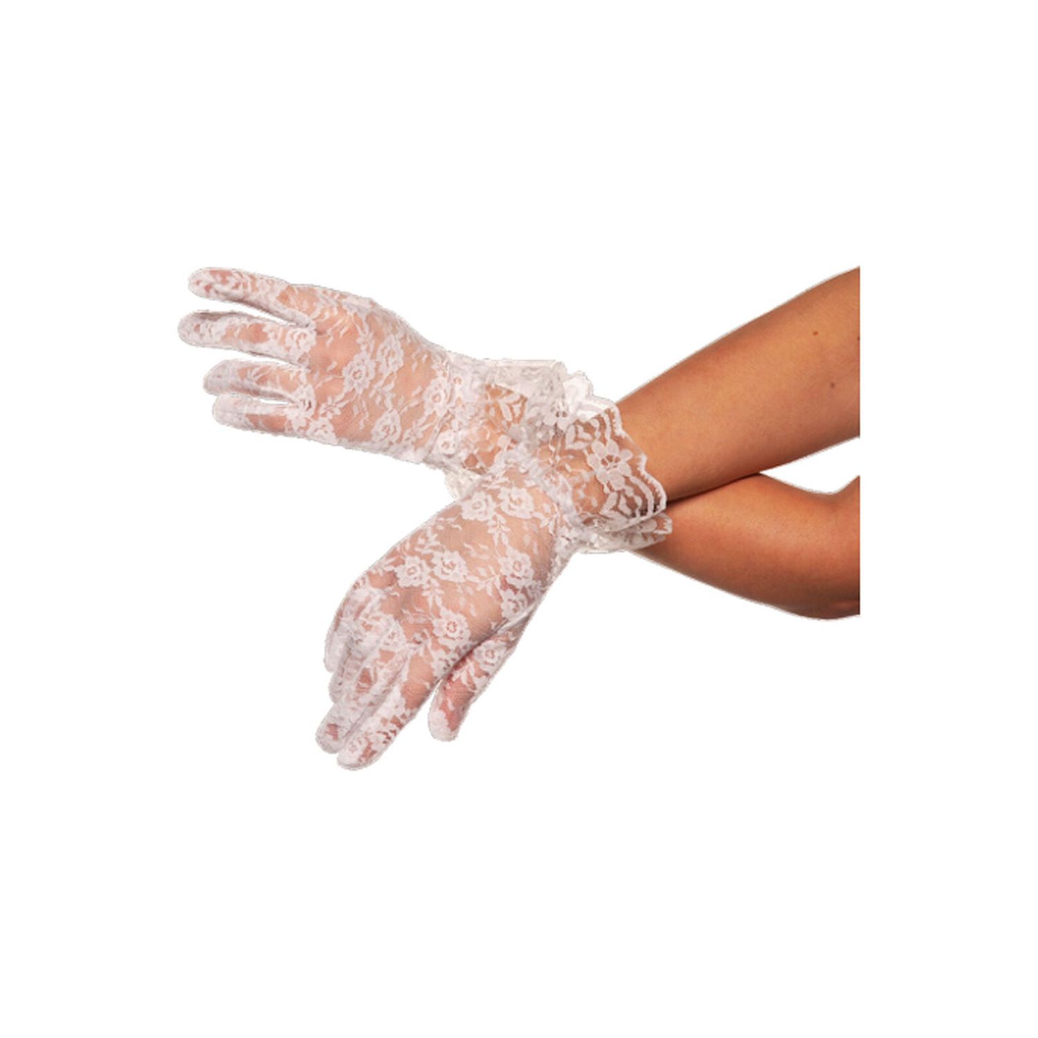 Gloves lace wrist gloves