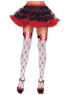 Diamond Card Suit thigh highs