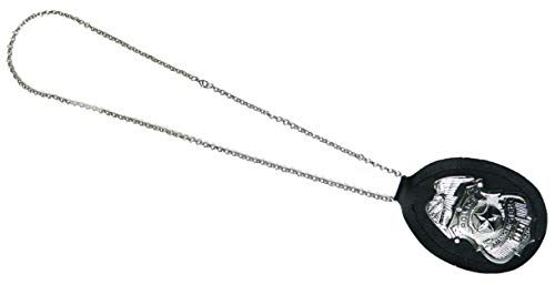 Police badge attached chain