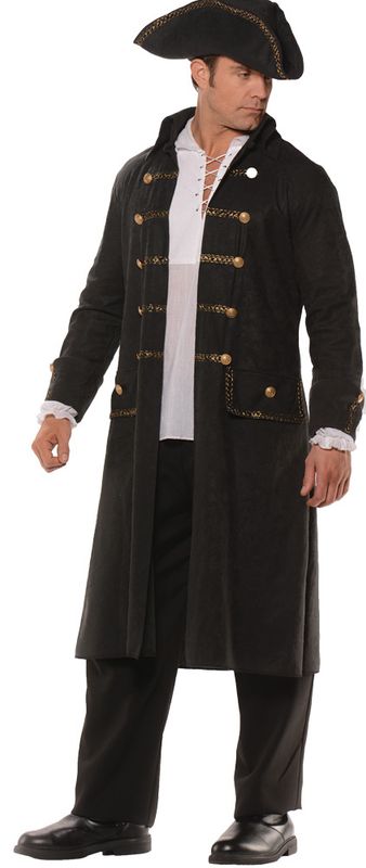 Pirate coat set black