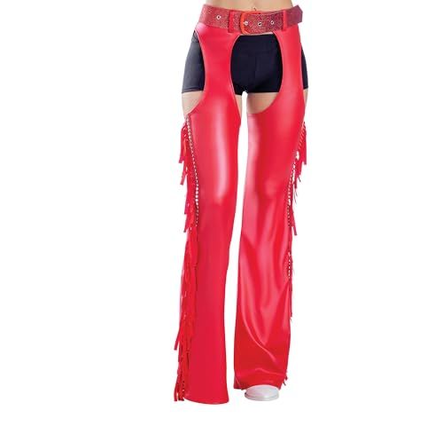 Red Fringe Chaps