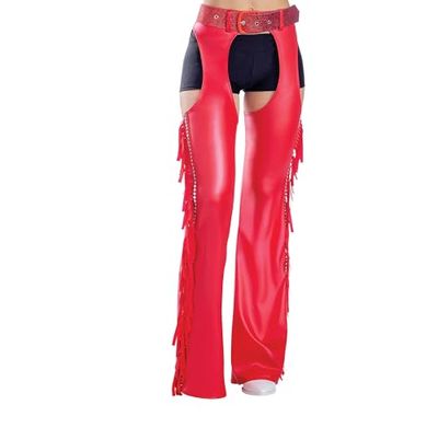 Red Fringe Chaps
