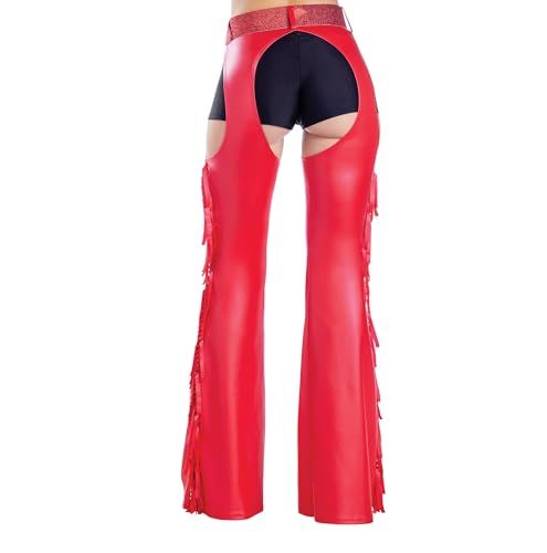 Red Fringe Chaps