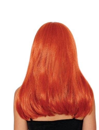Long Auburn with Bangs