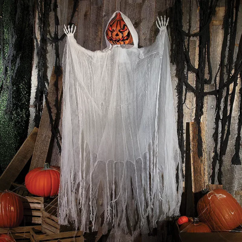 Animated Hanging Pumpkin Man