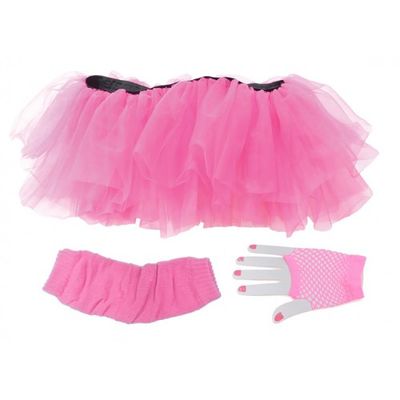Tutu set neon Pink