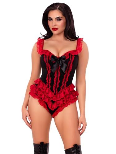 Boned Ruffled Bodysuit
