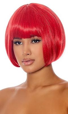 Red short wig