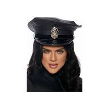 Police hat leather 996447