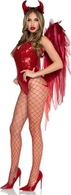 Devil Chiffon Wings with Horns