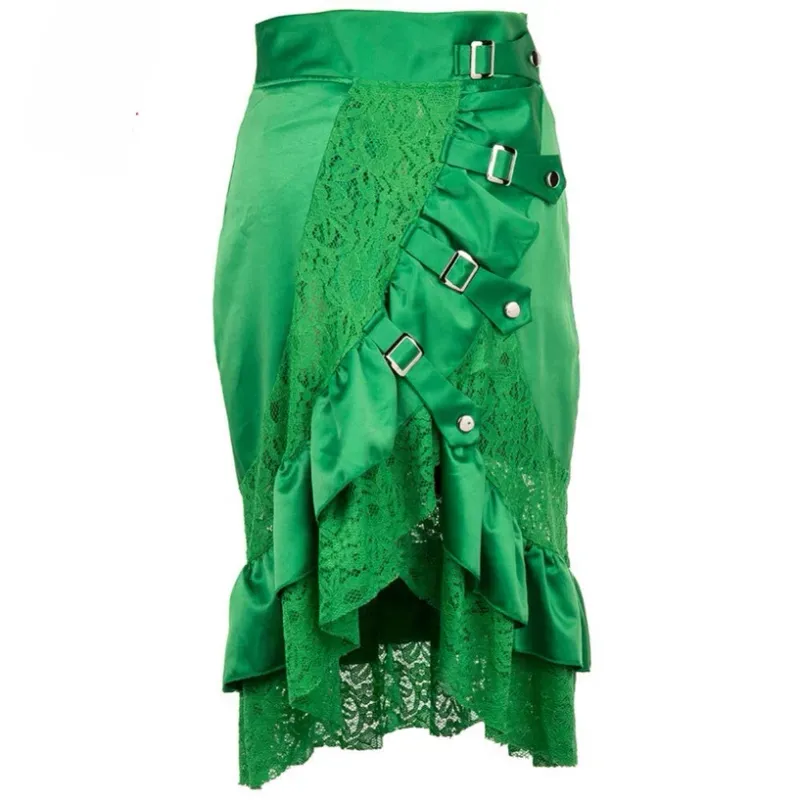 Vintage Steampunk goth lace skirt