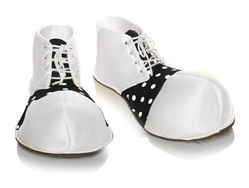 clown shoes black and white