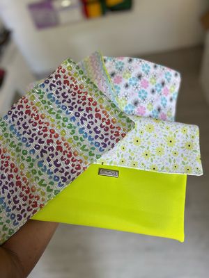 Flap Swap Clutch - Neon Yellow 4Piece