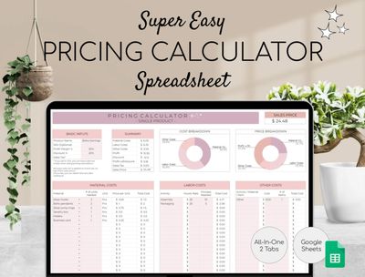 Pricing Calculator Spreadsheet