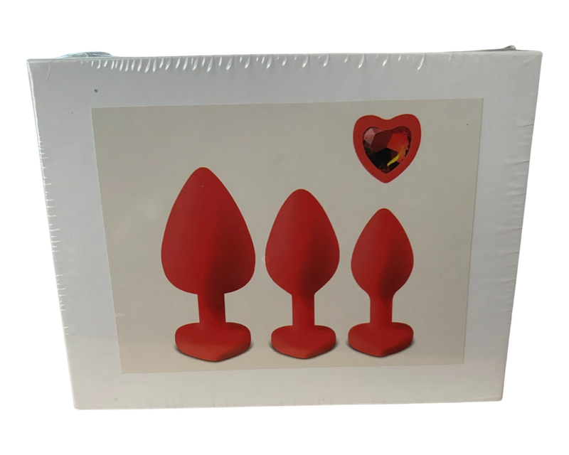 Heart Plug 3 Piece Set