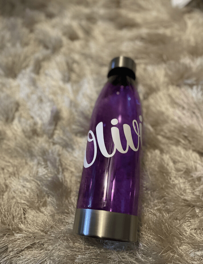 Purple waterbottle