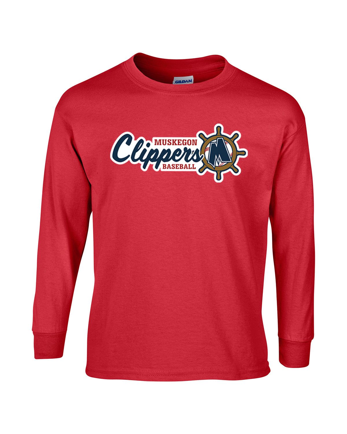 Adult Clippers Gildan Cotton Long Sleeve Tee