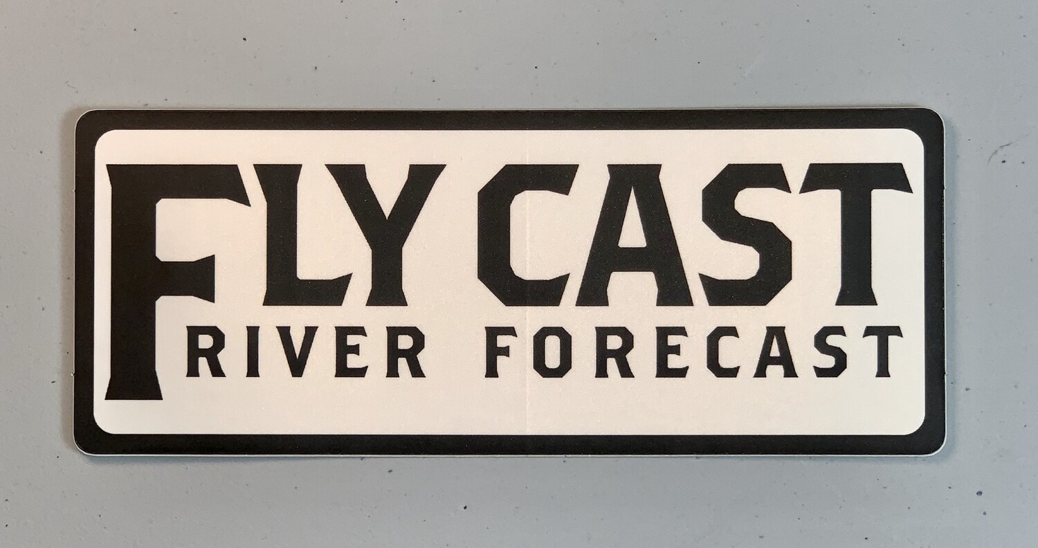 FlyCast Sticker - Text Logo (black/white) FlyCast Sticker - Text Logo (black/white)