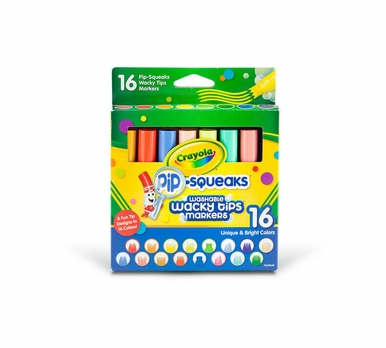 Marcadores Lavables CRAYOLA X 16 Pip-Squeaks