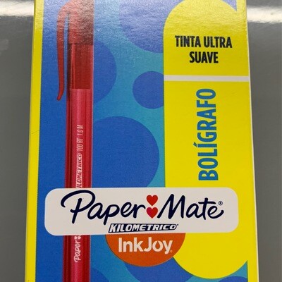 Lapiceros Papermate InkJoy Rojo RT100Unidad