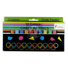 Tiza Pastel caja x 12 Colores Pushing