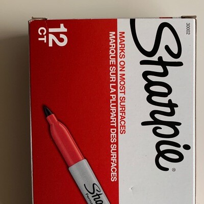 Sharpie Rojo Perm  Punta Fina Unidad Marcador