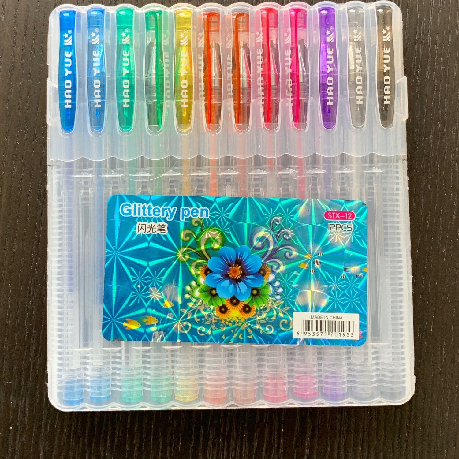 Lapeciero Glittery pen x unidad