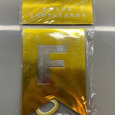 Girnaldas Feliz Cumpleaños DORADO