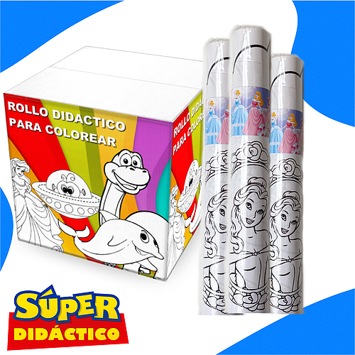 4 metros de Cenefa didáctica para colorear (No Adhesivo)
