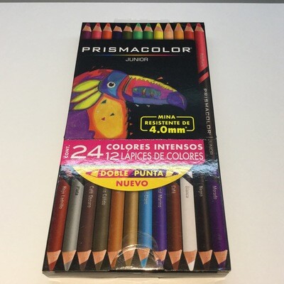 Colores Prismacolor Doble Punta 12 Lapices 24 Colores