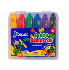 Crayolas Pintubarritas x 6 Unidades Norma