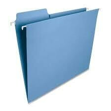 Carpeta Colgante de Color Azul - Unidad Cartón