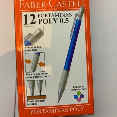 Portaminas Poly Faber Castell 0.5  Varios colores