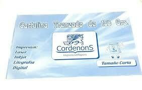 Cartulina Trenzada Carta Unidad