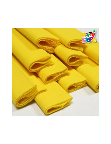 Papel Crepe Amarillo Pliego