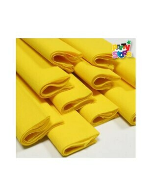 Papel Crepe Amarillo Pliego