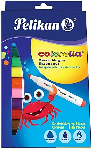 Marcador Triangular  Colorella Pelikan x 12 Unidad - Marcador