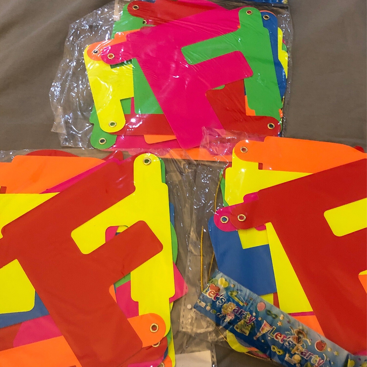 Girnalda Feliz Cumpleaños Colores Fluorescentes