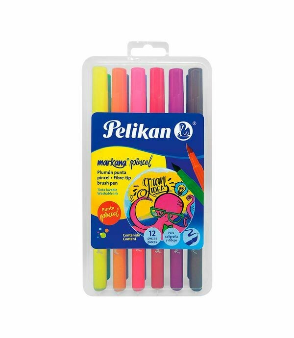 Marcador lettering punta pincel Pelikan