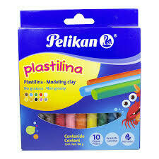 Plastilina Pelikan x10 Larga