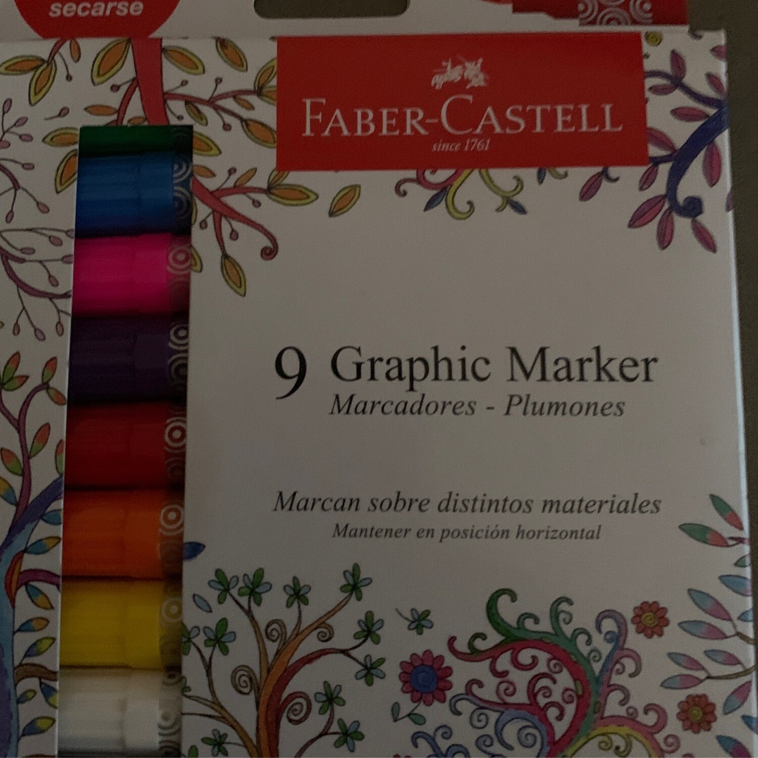 Marcadores Gráfico Faber Castell X 9 Und