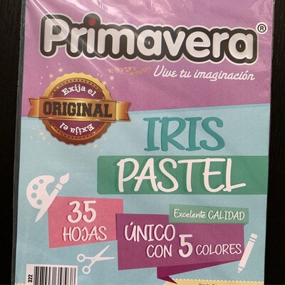 Cartulina Colores Pasteles carta (x 35 Unidades)