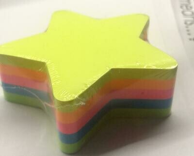 Post-It Figura Estrella x5 Colores