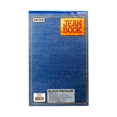 Block Jean book Oficio Cuadriculado 70 Hojas