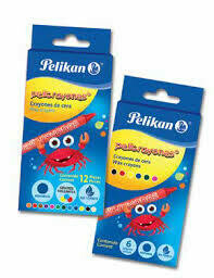 Crayones x12 Pelicrayones triangulares de Cera
