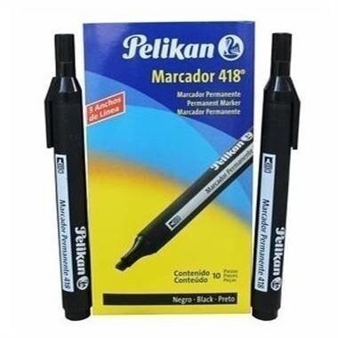 Marcadores Perm Negro Grueso Pelikan