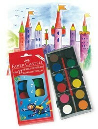 Acuarelas Faber castell  X 12 - Paleta