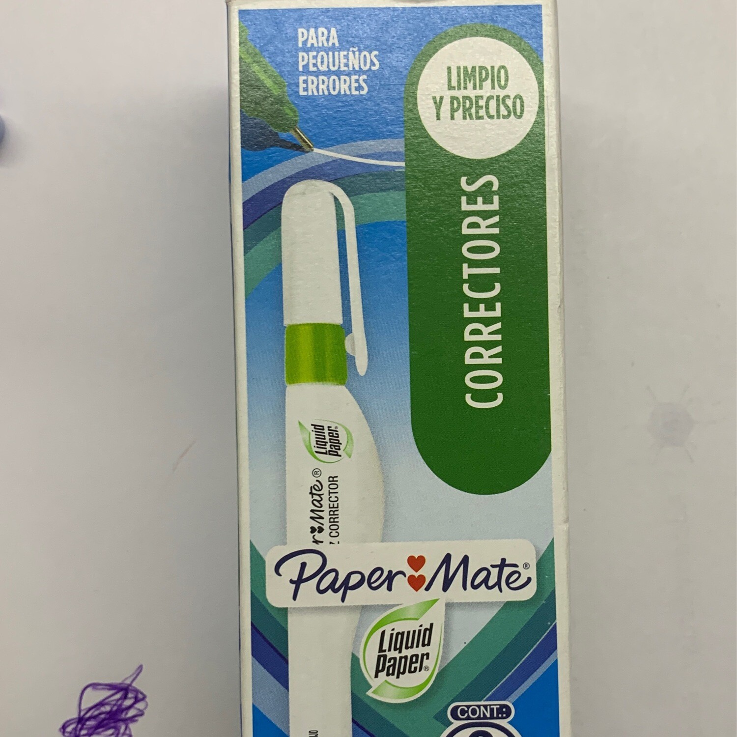 Corrector Liquid Paper lapicero