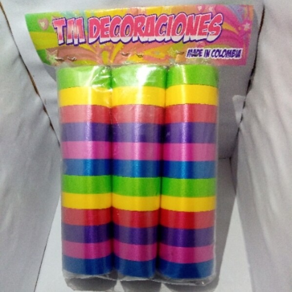 Serpentinas X 3 Multicolores - Colores