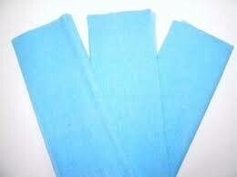 Papel crepe azul claro Pliego